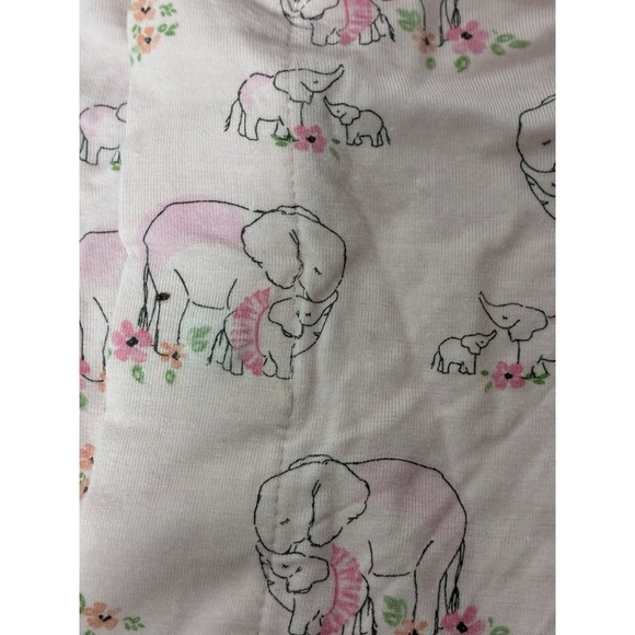 Magnetic Me pajamas Girls 3-6 Months Pink Elephants Modal Comfort - Picture 2 of 4